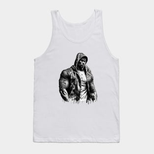 Nipsey Retro Black and White Tank Top